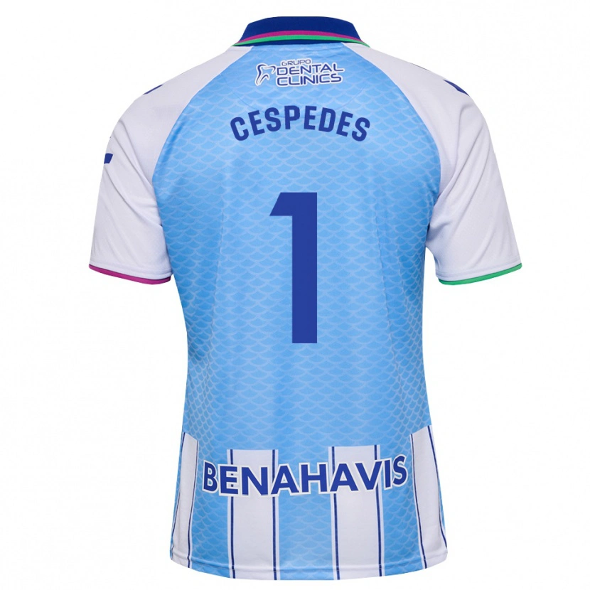 Danxen Mænd Andrés Céspedes #1 Dyb Himmelblå Hvid Hjemmebane Spillertrøjer 2026/27 Trøje T-Shirt