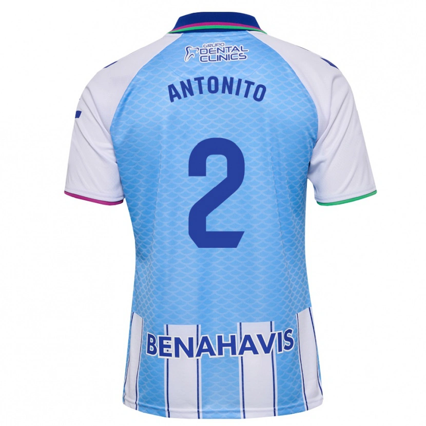 Danxen Mænd Antoñito #2 Dyb Himmelblå Hvid Hjemmebane Spillertrøjer 2026/27 Trøje T-Shirt