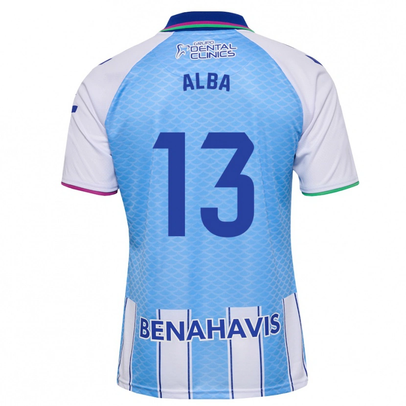 Danxen Mænd Alba #13 Dyb Himmelblå Hvid Hjemmebane Spillertrøjer 2026/27 Trøje T-Shirt