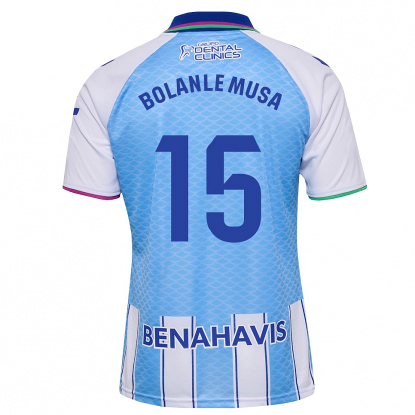 Danxen Mænd Wahab Bolanle Musa #15 Dyb Himmelblå Hvid Hjemmebane Spillertrøjer 2026/27 Trøje T-Shirt