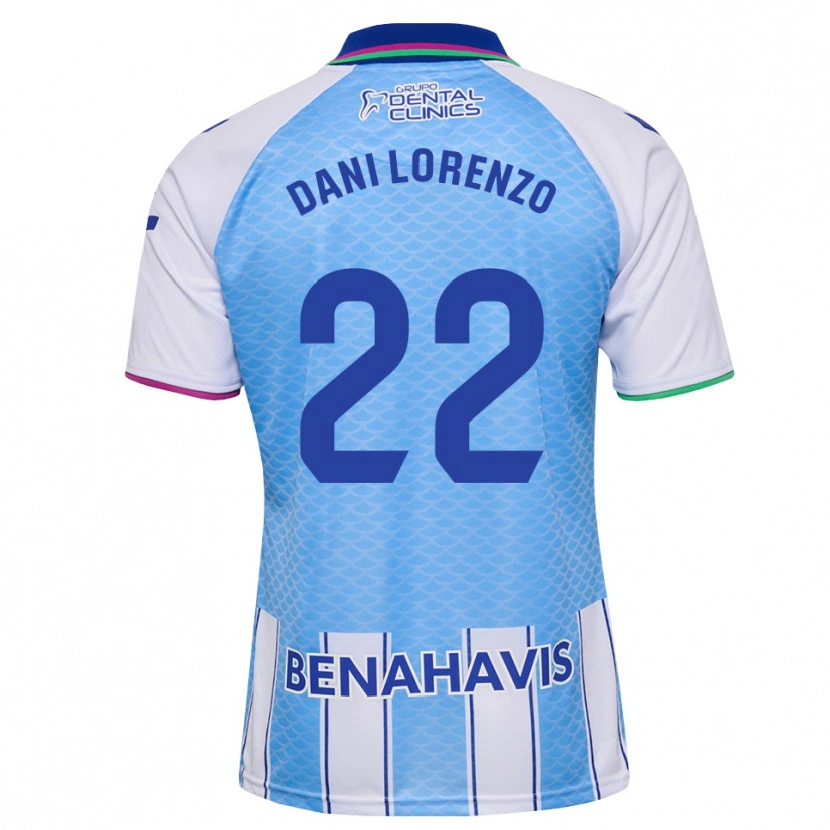 Danxen Mænd Dani Lorenzo #22 Dyb Himmelblå Hvid Hjemmebane Spillertrøjer 2026/27 Trøje T-Shirt