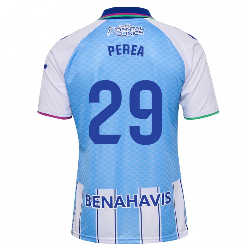 Danxen Mænd Gorka Perea #29 Dyb Himmelblå Hvid Hjemmebane Spillertrøjer 2026/27 Trøje T-Shirt