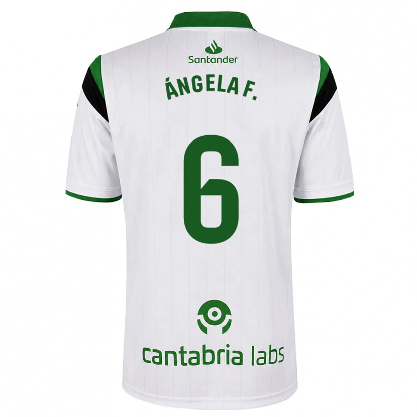 Danxen Mænd Ángela Fernández Fraile #6 Hvid Grøn Sort Hjemmebane Spillertrøjer 2026/27 Trøje T-Shirt