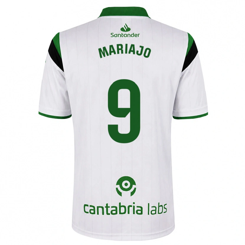 Danxen Mænd María José Gutiérrez Díaz #9 Hvid Grøn Sort Hjemmebane Spillertrøjer 2026/27 Trøje T-Shirt