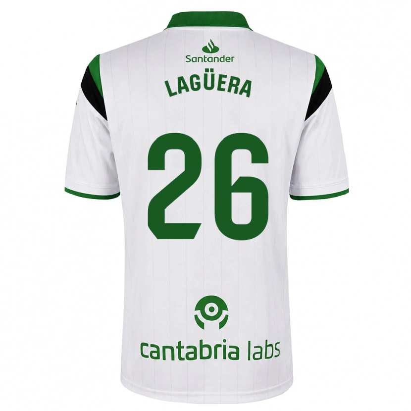 Danxen Mænd Christian Lagüera #26 Hvid Grøn Sort Hjemmebane Spillertrøjer 2026/27 Trøje T-Shirt