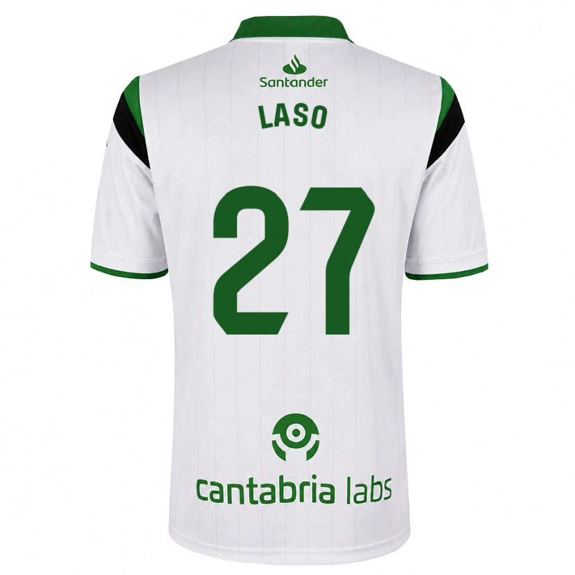 Danxen Mænd Alejandro Laso #27 Hvid Grøn Sort Hjemmebane Spillertrøjer 2026/27 Trøje T-Shirt