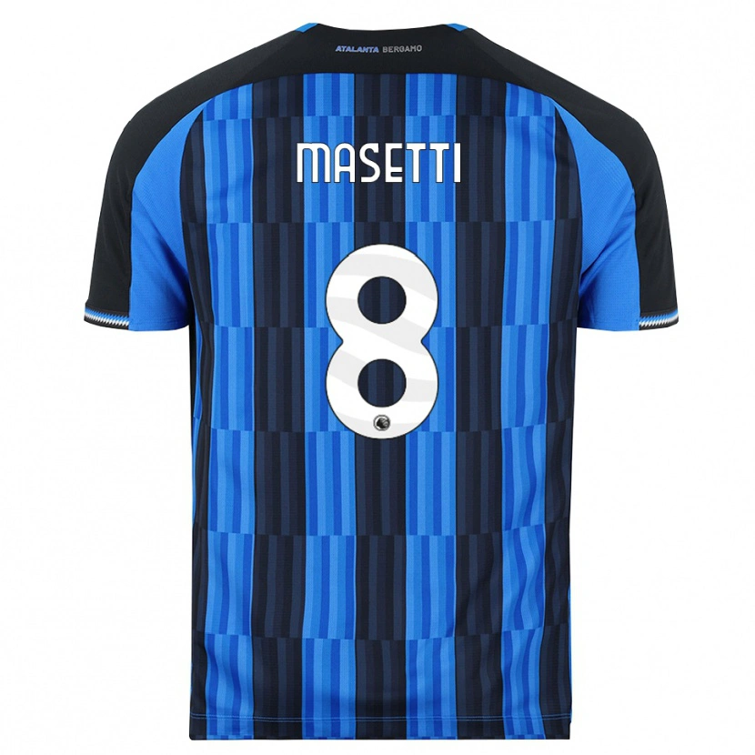 Danxen Mænd Francesco Masetti #8 Blå Sort Rød Hjemmebane Spillertrøjer 2026/27 Trøje T-Shirt