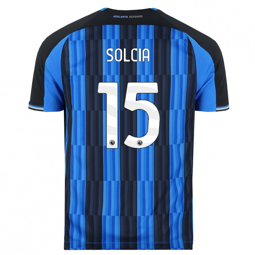 Danxen Mænd Daniele Solcia #15 Blå Sort Rød Hjemmebane Spillertrøjer 2026/27 Trøje T-Shirt