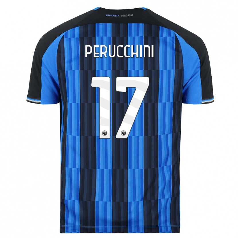 Danxen Mænd Simone Perucchini #17 Blå Sort Rød Hjemmebane Spillertrøjer 2026/27 Trøje T-Shirt