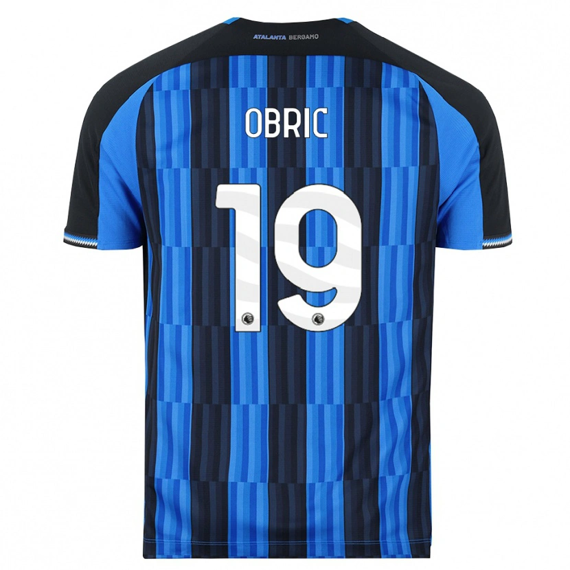 Danxen Mænd Relja Obric #19 Blå Sort Rød Hjemmebane Spillertrøjer 2026/27 Trøje T-Shirt