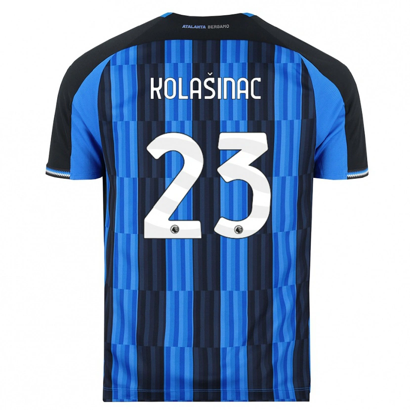 Danxen Mænd Sead Kolasinac #23 Blå Sort Rød Hjemmebane Spillertrøjer 2026/27 Trøje T-Shirt
