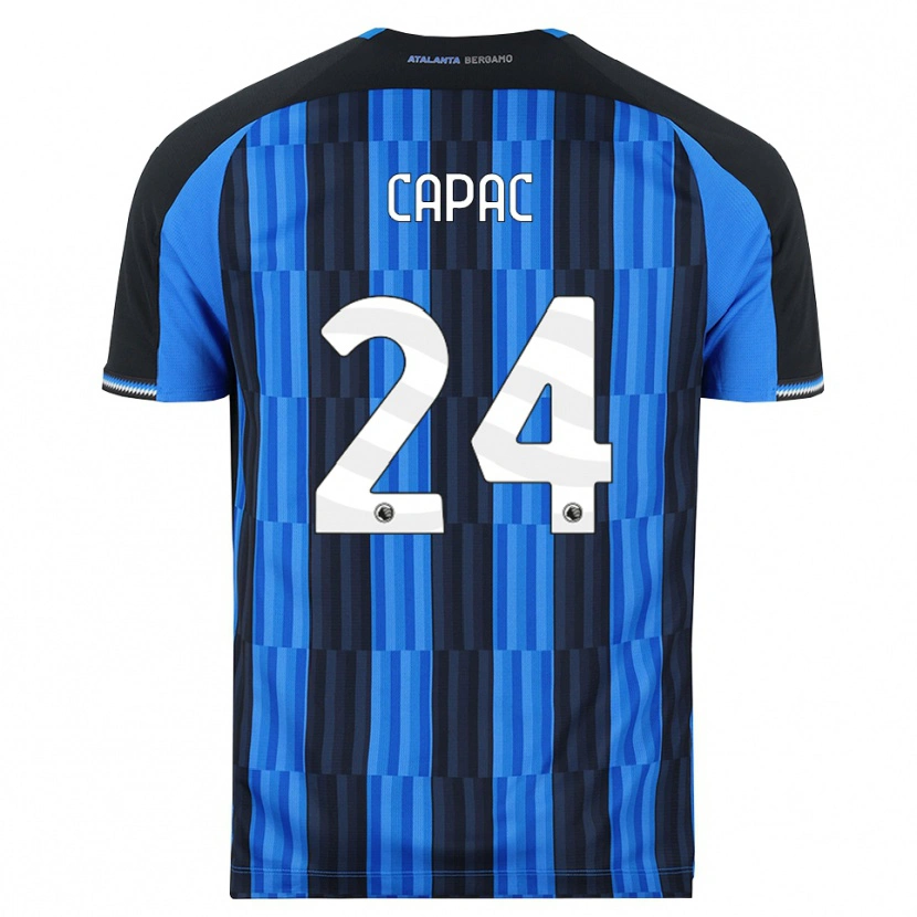 Danxen Mænd Alexandru Capac #24 Blå Sort Rød Hjemmebane Spillertrøjer 2026/27 Trøje T-Shirt