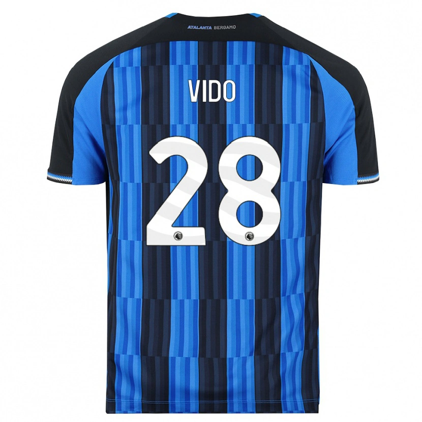 Danxen Mænd Luca Vido #28 Blå Sort Rød Hjemmebane Spillertrøjer 2026/27 Trøje T-Shirt