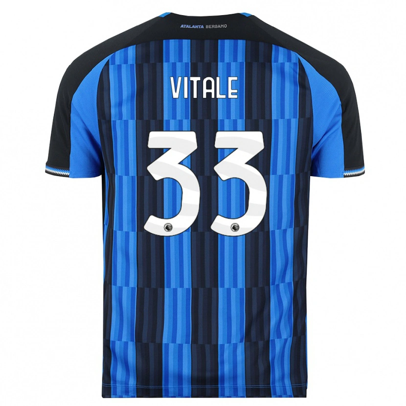 Danxen Mænd Francesca Vitale #33 Blå Sort Rød Hjemmebane Spillertrøjer 2026/27 Trøje T-Shirt