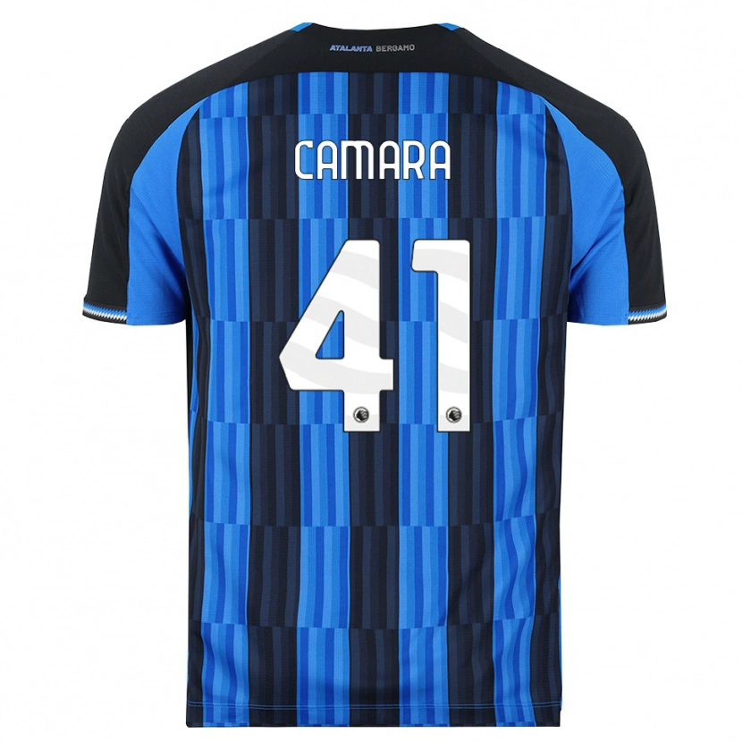 Danxen Mænd Ibrahima Camara #41 Blå Sort Rød Hjemmebane Spillertrøjer 2026/27 Trøje T-Shirt