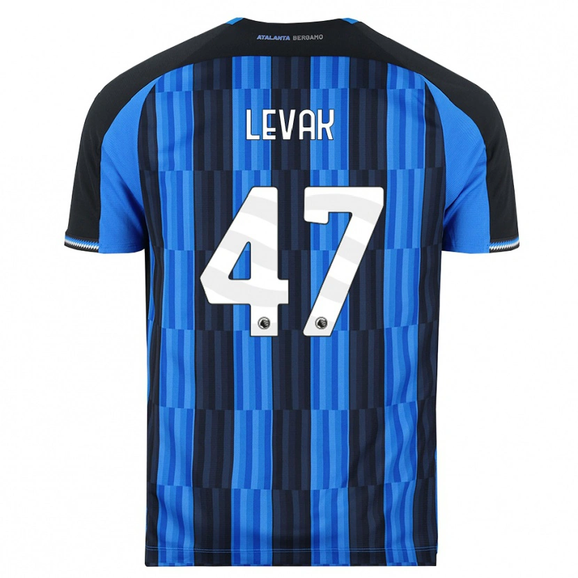 Danxen Mænd Sergej Levak #47 Blå Sort Rød Hjemmebane Spillertrøjer 2026/27 Trøje T-Shirt