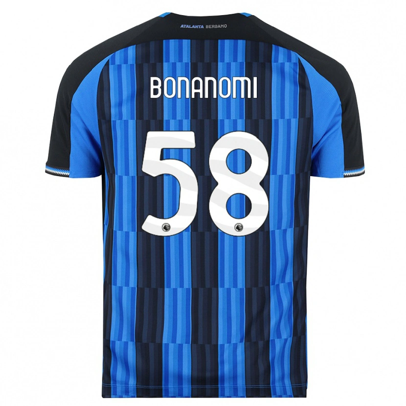 Danxen Mænd Andrea Bonanomi #58 Blå Sort Rød Hjemmebane Spillertrøjer 2026/27 Trøje T-Shirt