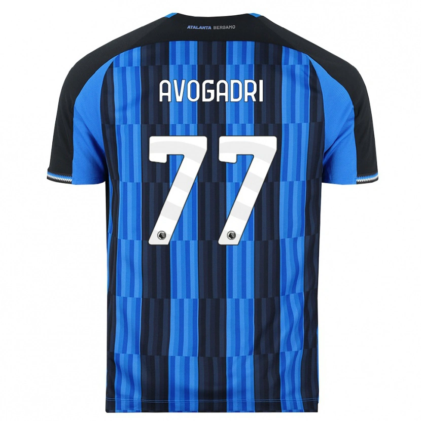 Danxen Mænd Lorenzo Avogadri #77 Blå Sort Rød Hjemmebane Spillertrøjer 2026/27 Trøje T-Shirt