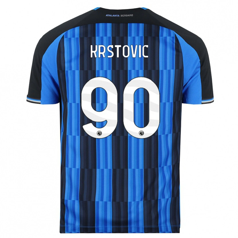 Danxen Mænd Nikola Krstović #90 Blå Sort Rød Hjemmebane Spillertrøjer 2026/27 Trøje T-Shirt