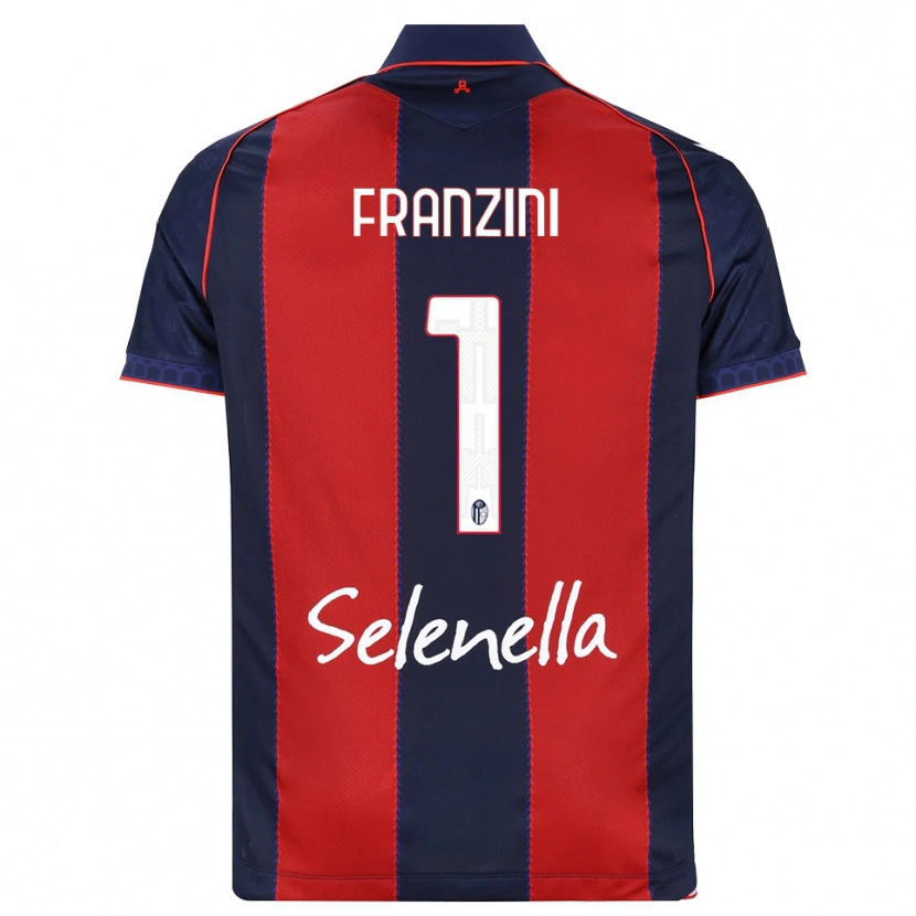 Danxen Mænd Davide Franzini #1 Kongelig Blå Rød Hvid Hjemmebane Spillertrøjer 2026/27 Trøje T-Shirt