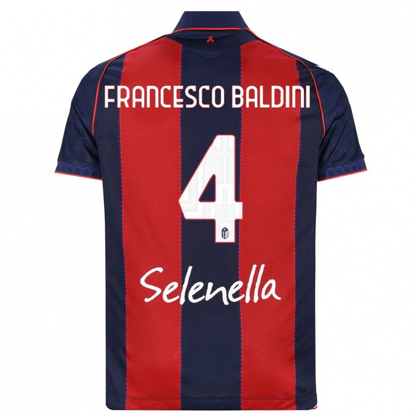 Danxen Mænd Giovanni Francesco Baldini #4 Kongelig Blå Rød Hvid Hjemmebane Spillertrøjer 2026/27 Trøje T-Shirt