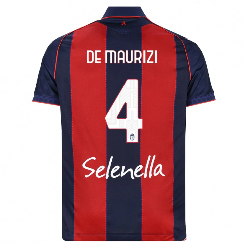 Danxen Mænd Alessandro De Maurizi #4 Kongelig Blå Rød Hvid Hjemmebane Spillertrøjer 2026/27 Trøje T-Shirt