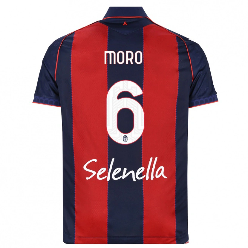 Danxen Mænd Nikola Moro #6 Kongelig Blå Rød Hvid Hjemmebane Spillertrøjer 2026/27 Trøje T-Shirt