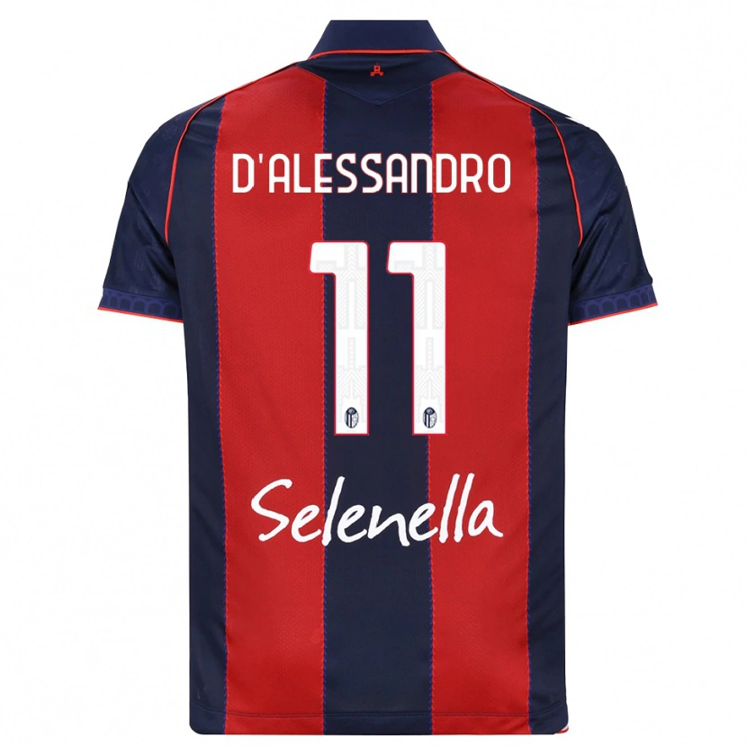 Danxen Mænd Giuliano D'alessandro #11 Kongelig Blå Rød Hvid Hjemmebane Spillertrøjer 2026/27 Trøje T-Shirt