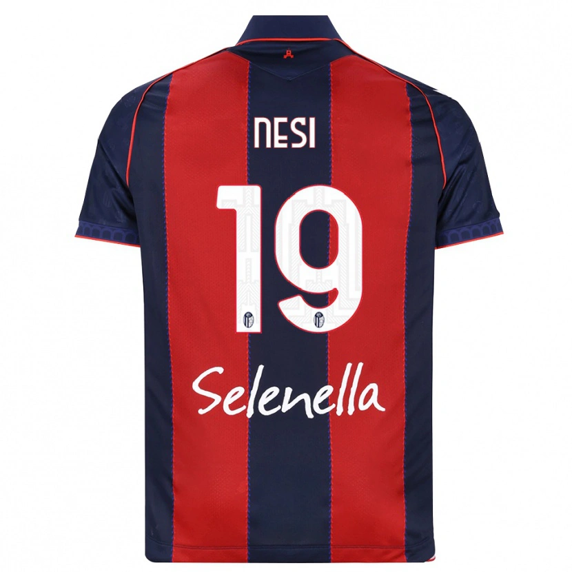 Danxen Mænd Luca Nesi #19 Kongelig Blå Rød Hvid Hjemmebane Spillertrøjer 2026/27 Trøje T-Shirt