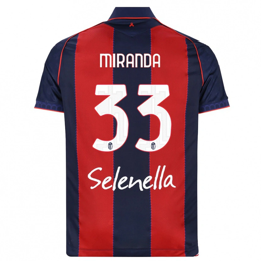 Danxen Mænd Juan Miranda #33 Kongelig Blå Rød Hvid Hjemmebane Spillertrøjer 2026/27 Trøje T-Shirt