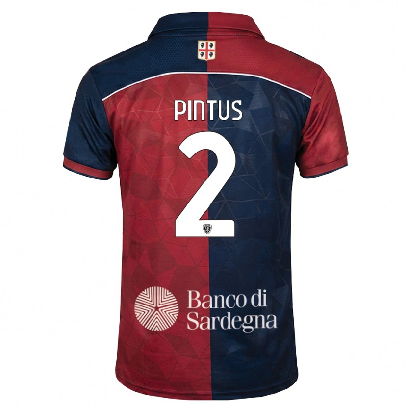 Danxen Mænd Nicola Pintus #2 Bordeaux Kongelig Blå Hjemmebane Spillertrøjer 2026/27 Trøje T-Shirt