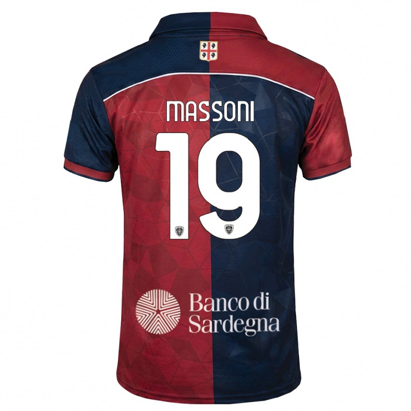 Danxen Mænd Nicholas Massoni #19 Bordeaux Kongelig Blå Hjemmebane Spillertrøjer 2026/27 Trøje T-Shirt