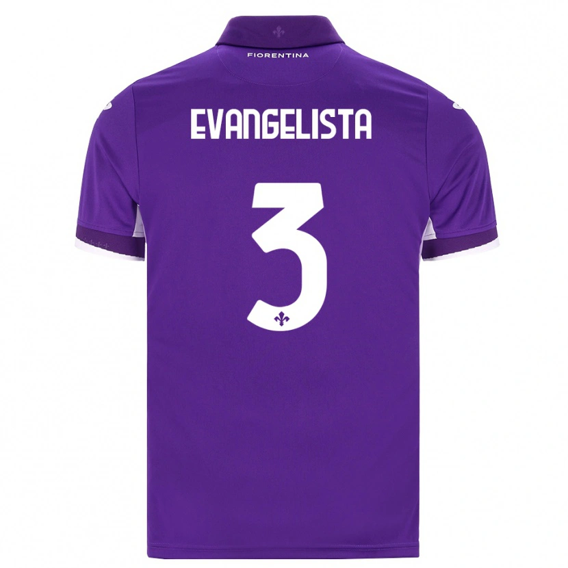 Danxen Mænd Carlo Evangelista #3 Lilla Hvid Pink Hjemmebane Spillertrøjer 2026/27 Trøje T-Shirt
