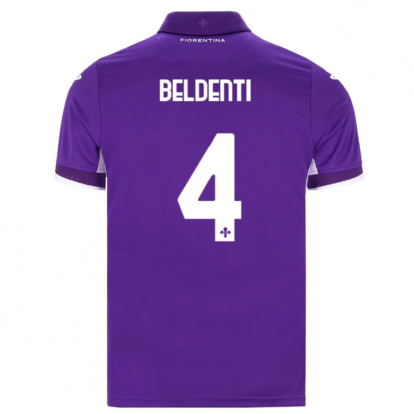 Danxen Mænd Samuel Beldenti #4 Lilla Hvid Pink Hjemmebane Spillertrøjer 2026/27 Trøje T-Shirt
