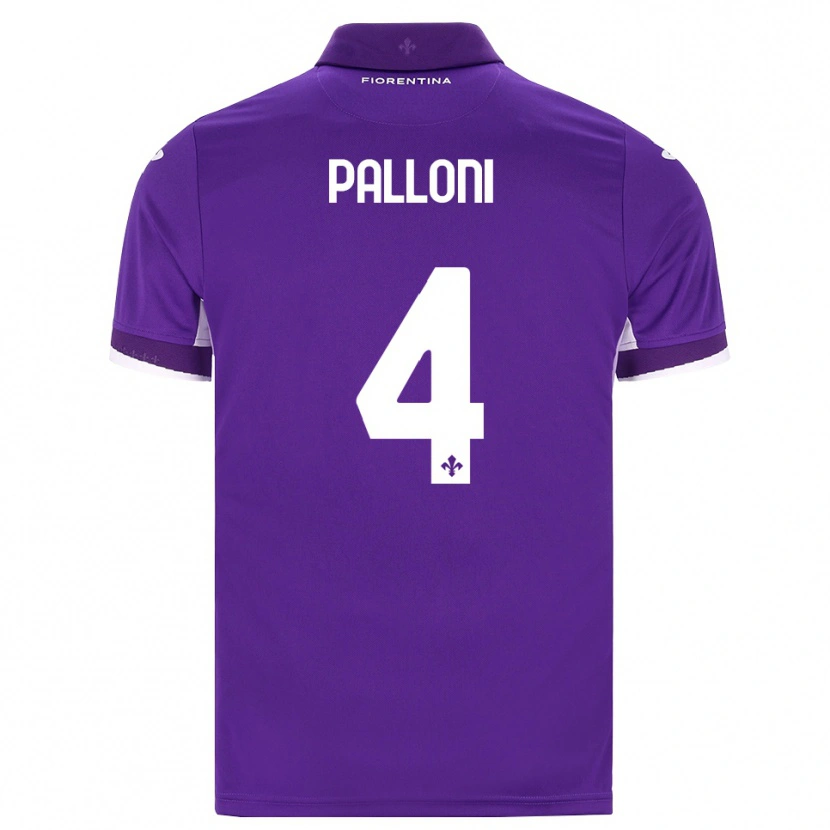 Danxen Mænd Samuele Palloni #4 Lilla Hvid Pink Hjemmebane Spillertrøjer 2026/27 Trøje T-Shirt