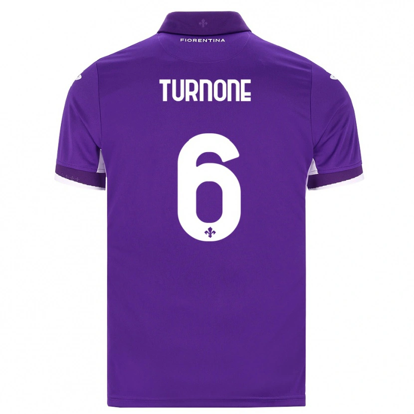 Danxen Mænd Niccolò Turnone #6 Lilla Hvid Pink Hjemmebane Spillertrøjer 2026/27 Trøje T-Shirt