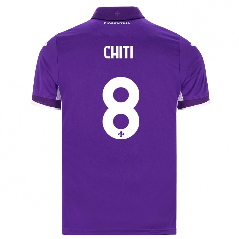 Danxen Mænd Alessio Chiti #8 Lilla Hvid Pink Hjemmebane Spillertrøjer 2026/27 Trøje T-Shirt