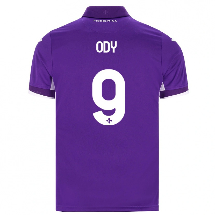 Danxen Mænd Edwin Ody #9 Lilla Hvid Pink Hjemmebane Spillertrøjer 2026/27 Trøje T-Shirt