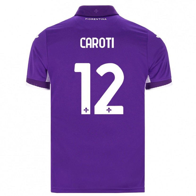 Danxen Mænd Filippo Caroti #12 Lilla Hvid Pink Hjemmebane Spillertrøjer 2026/27 Trøje T-Shirt