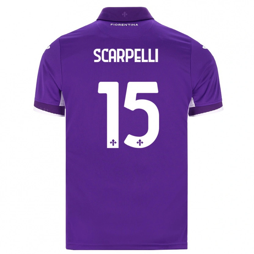 Danxen Mænd Diego Scarpelli #15 Lilla Hvid Pink Hjemmebane Spillertrøjer 2026/27 Trøje T-Shirt