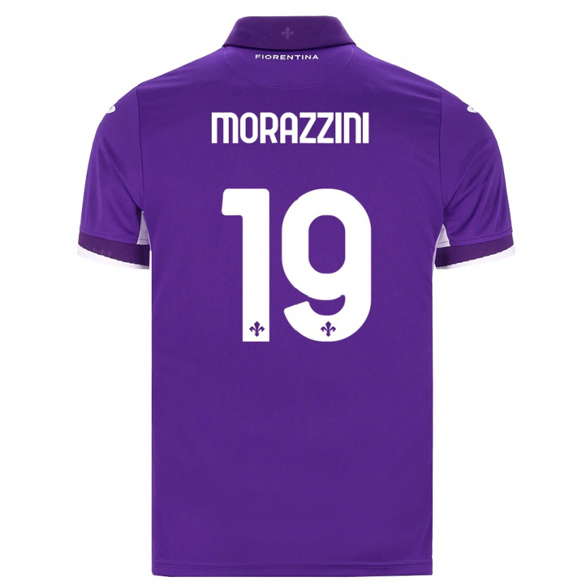 Danxen Mænd Luigi Morazzini #19 Lilla Hvid Pink Hjemmebane Spillertrøjer 2026/27 Trøje T-Shirt