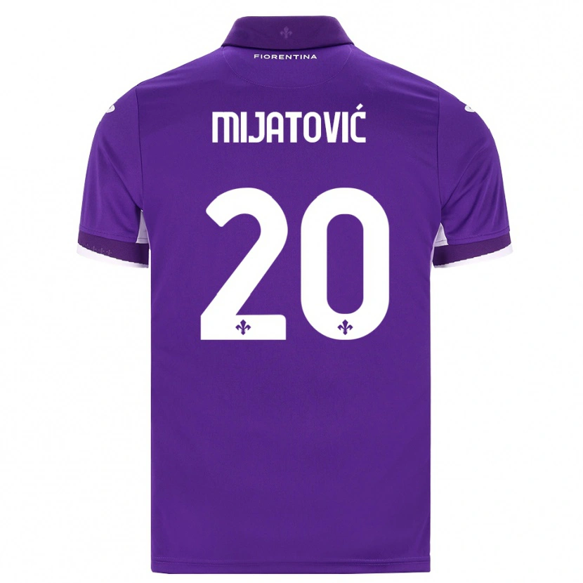 Danxen Mænd Milica Mijatović #20 Lilla Hvid Pink Hjemmebane Spillertrøjer 2026/27 Trøje T-Shirt
