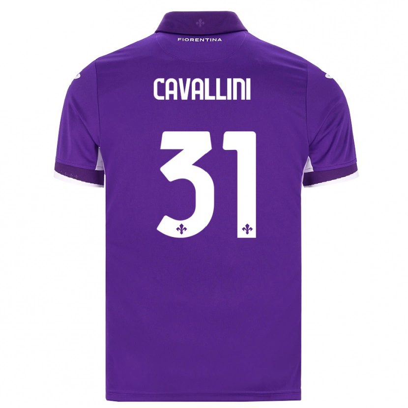 Danxen Mænd Aurora Cavallini #31 Lilla Hvid Pink Hjemmebane Spillertrøjer 2026/27 Trøje T-Shirt