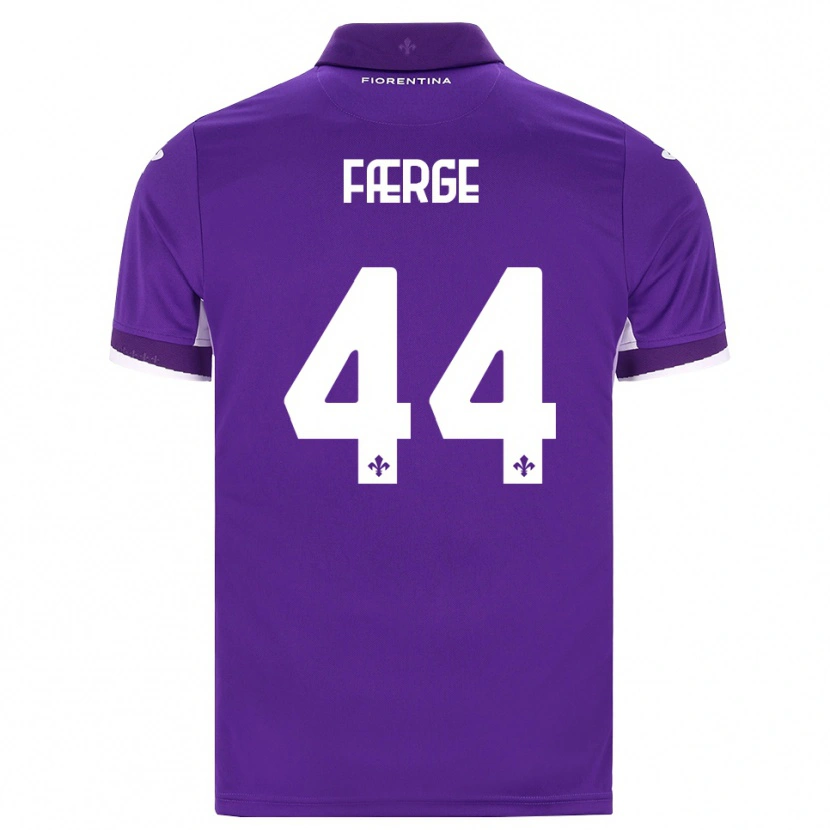 Danxen Mænd Emma Færge #44 Lilla Hvid Pink Hjemmebane Spillertrøjer 2026/27 Trøje T-Shirt