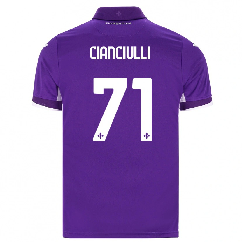 Danxen Mænd Salvatore Cianciulli #71 Lilla Hvid Pink Hjemmebane Spillertrøjer 2026/27 Trøje T-Shirt