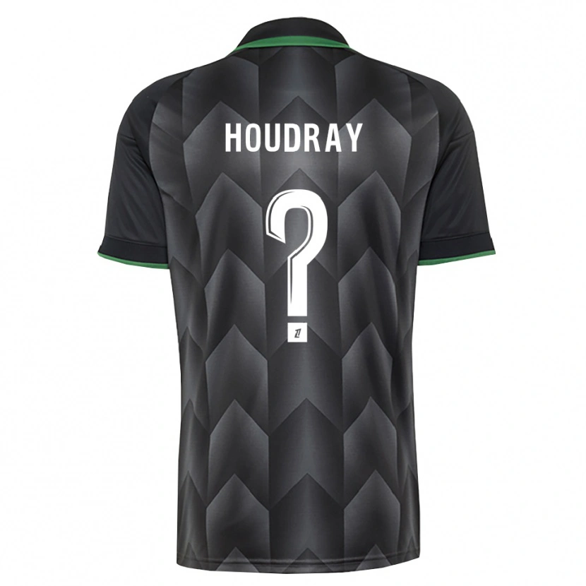 Danxen Mænd Leyaan Houdray #0 Hvid Sort Grøn Udebane Spillertrøjer 2026/27 Trøje T-Shirt