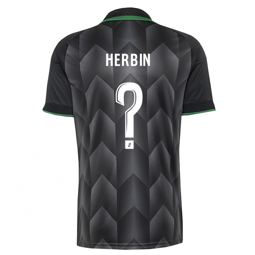 Danxen Mænd Grégoire Herbin #0 Hvid Sort Grøn Udebane Spillertrøjer 2026/27 Trøje T-Shirt