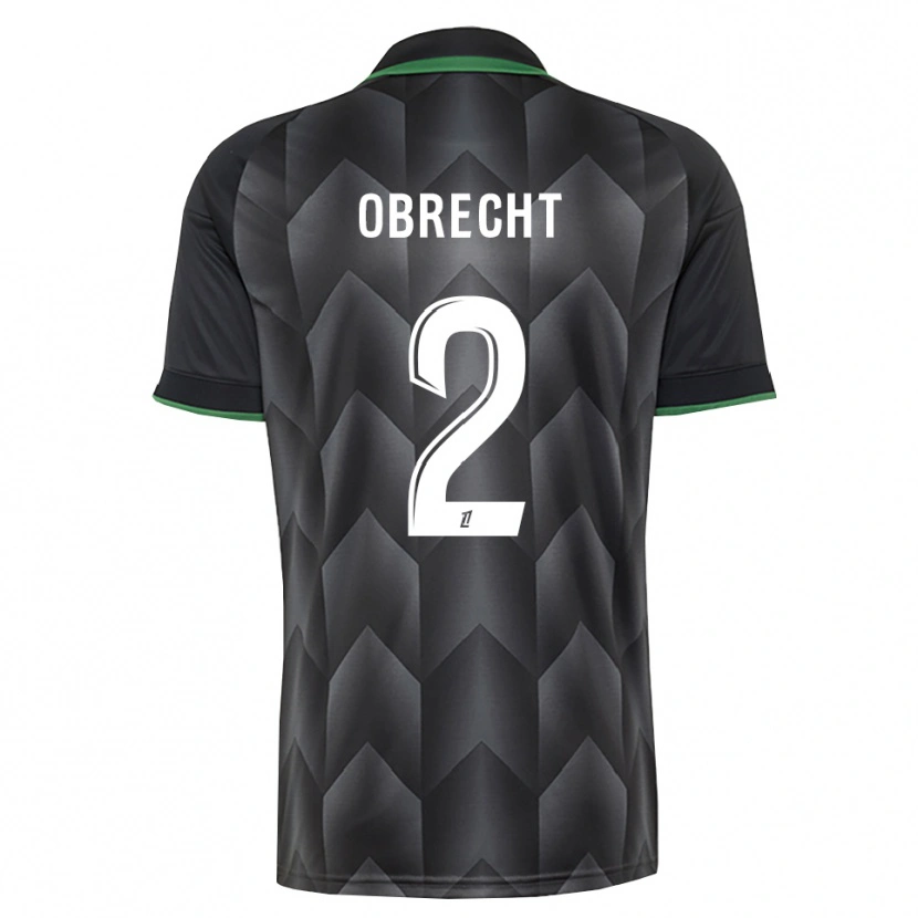 Danxen Mænd Laura Obrecht #2 Hvid Sort Grøn Udebane Spillertrøjer 2026/27 Trøje T-Shirt