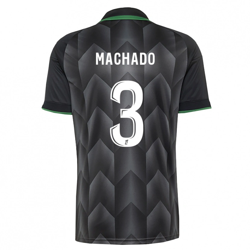 Danxen Mænd Deiver Machado #3 Hvid Sort Grøn Udebane Spillertrøjer 2026/27 Trøje T-Shirt