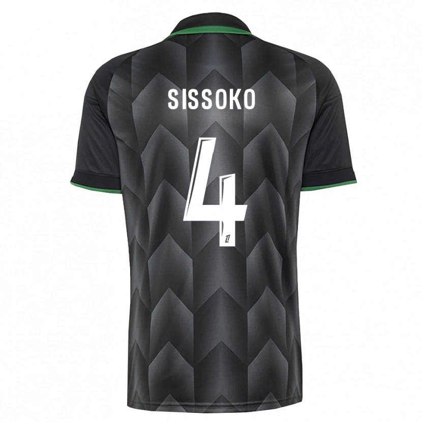 Danxen Mænd Tidjane Sissoko #4 Hvid Sort Grøn Udebane Spillertrøjer 2026/27 Trøje T-Shirt